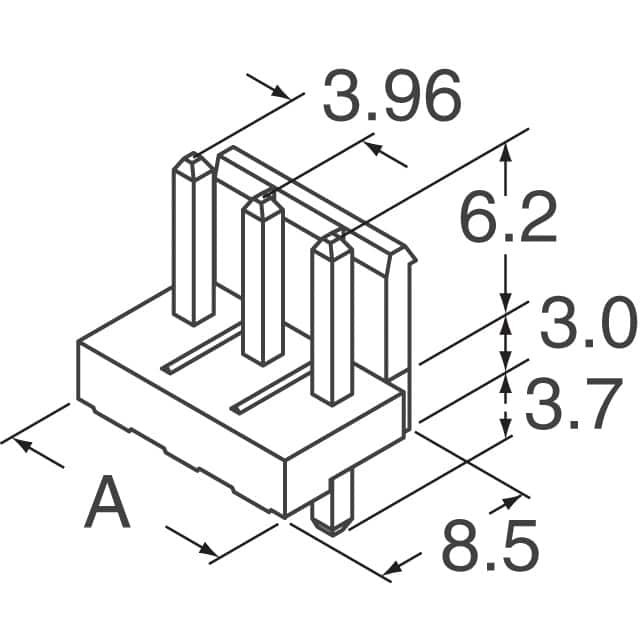 1-1318300-4 TE Connectivity AMP Connectors  Embases à broches mâles